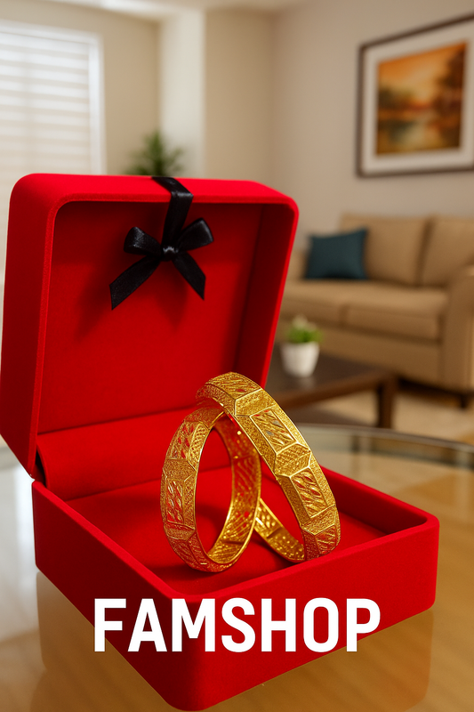 Classic Matte-Finish Artificial Bangles – Geometric Engraved Design