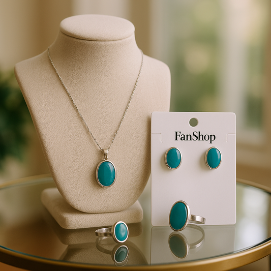 FamShop Jewelry Set – Necklace, Earrings & Ring